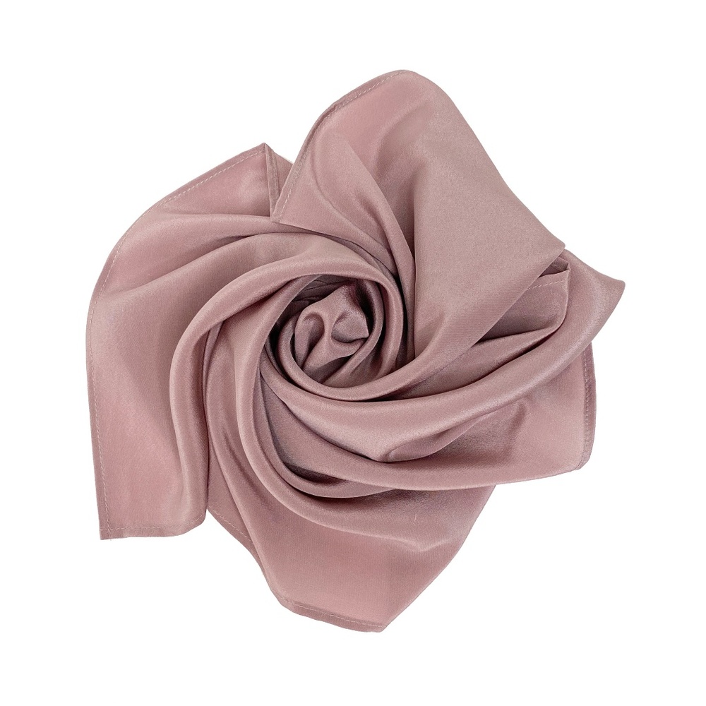 NWT SILKLETTE Blush Crush 100% Fine Silk Kerchief Scarf ROSE CHAMPAGNE